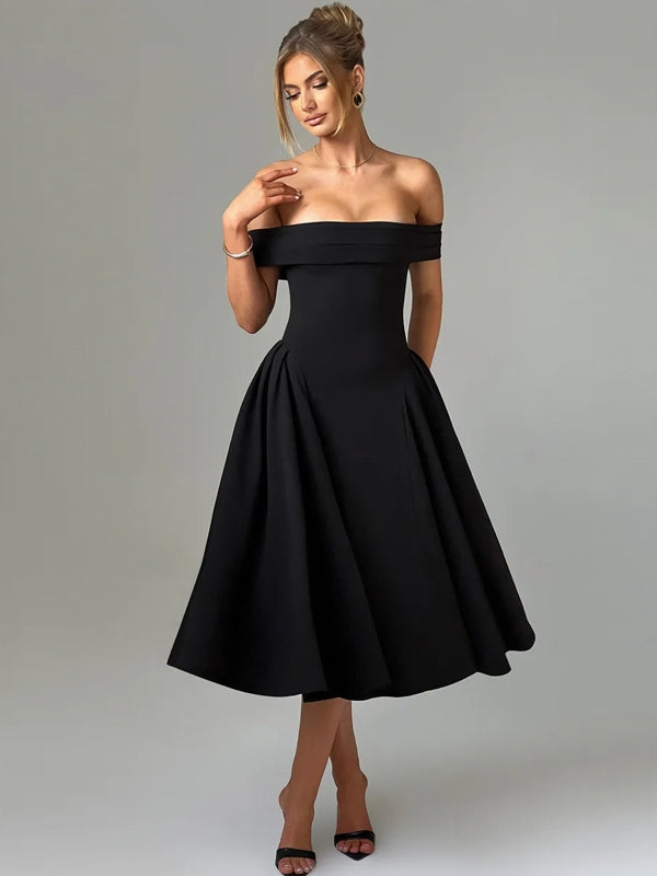 Off-shoulder Backless Sexy Midi Dress Come4Buy eShop Off-shoulder Backless Sexy Midi Dress Come4Buy eShop