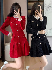 Stylish Office Ladies Retro Fishtail Mini Dress