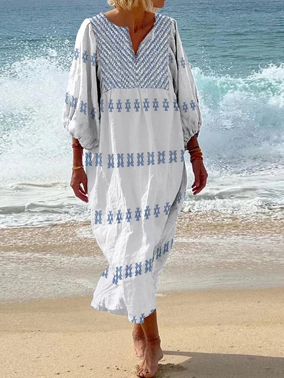 Lantern Sleeve Casual Loose Streetwear Dress