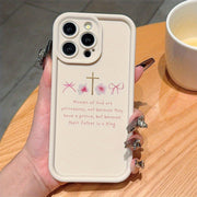 Simple Religious Cross Pattern Phone Case For iPhone