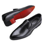 Sepatu Derby Loafers Sepatu Pria Sol Merah