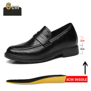Men Derby Shoes Increase 8cm Business Leather Shoes
