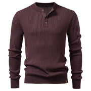 Fashion Knit Slim Fit Polo Sweater Henry Collar Colthing