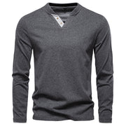 Fashion Long Sleeve Cotton Men T Shirts