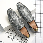 Fashion Trends Printed Leather Loafers