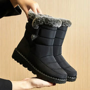 Faux Fur Long Plush Snow Boots Waterproof Winter Boots