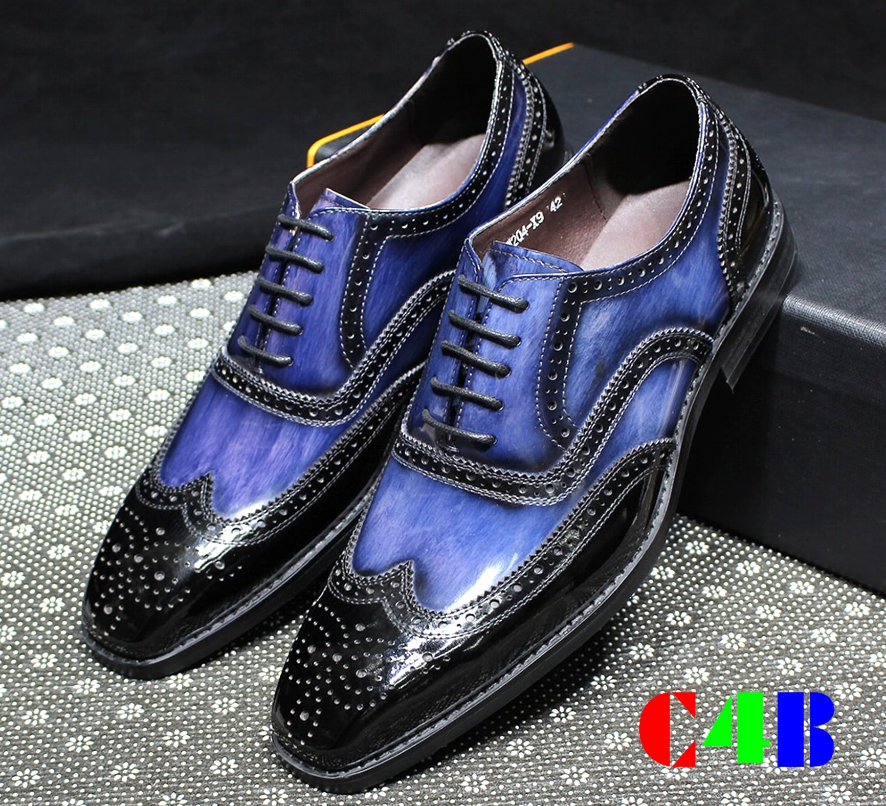 Mens Blue Leather Shoes Come4Buy eShop Mens Blue Leather Shoes Come4Buy eShop