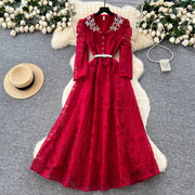 Luxury Beading Lace Embroidered Formal Evening Dress