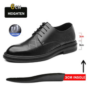 Men Hollow Out Elevator Oxfords Shoes 3 / 6 / 8 cm