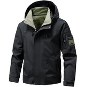 Men Outdoor Hooded Jacket Windbreaker Hiking Camping Coats