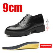 Men Oxford Elegant Formal Shoes Office Height Increasing Platform