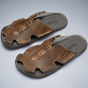 Men's Slippers Genuine Leather Sandals