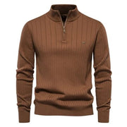 Men's Zipper Pullover Business Boss Sweater