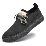 Nubuck Leather Loose Fitting Casual Shoes