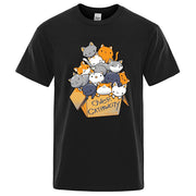 Personality Print T Shirts Many Cats