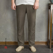 Summer Loose Breathable Drawstring Tatting Trousers