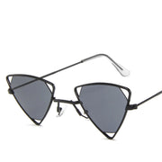 Retro Alloy Triangle Punk Sunglasses Men Hollow Eyewear