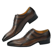 Retro Business Exquisite Carved Dress Office Oxfords