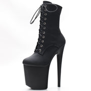 Simply Beautiful Heels Platform Lace Up Dance Ankle