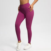 Women Solid High Waist Sports Leggings