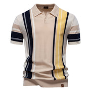 Summer Casual Knit Breathable Striped Blouse