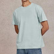 Cotton T shirt For Men Women Solid Short Sleeve