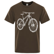 Unisex Mountain Bike Funny Print T-Shirts