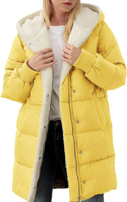 Winter Warm Long Hooded Puffer Jacket