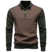 Warm Luxury Cotton Autumn Winter Casual Turtleneck Mens Sweaters