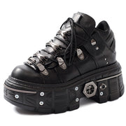 Couple Nightclub Rock Platform Round Toe Shoe