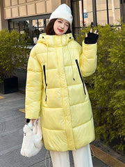 Women Winter Clothing Over-the-knee Coat
