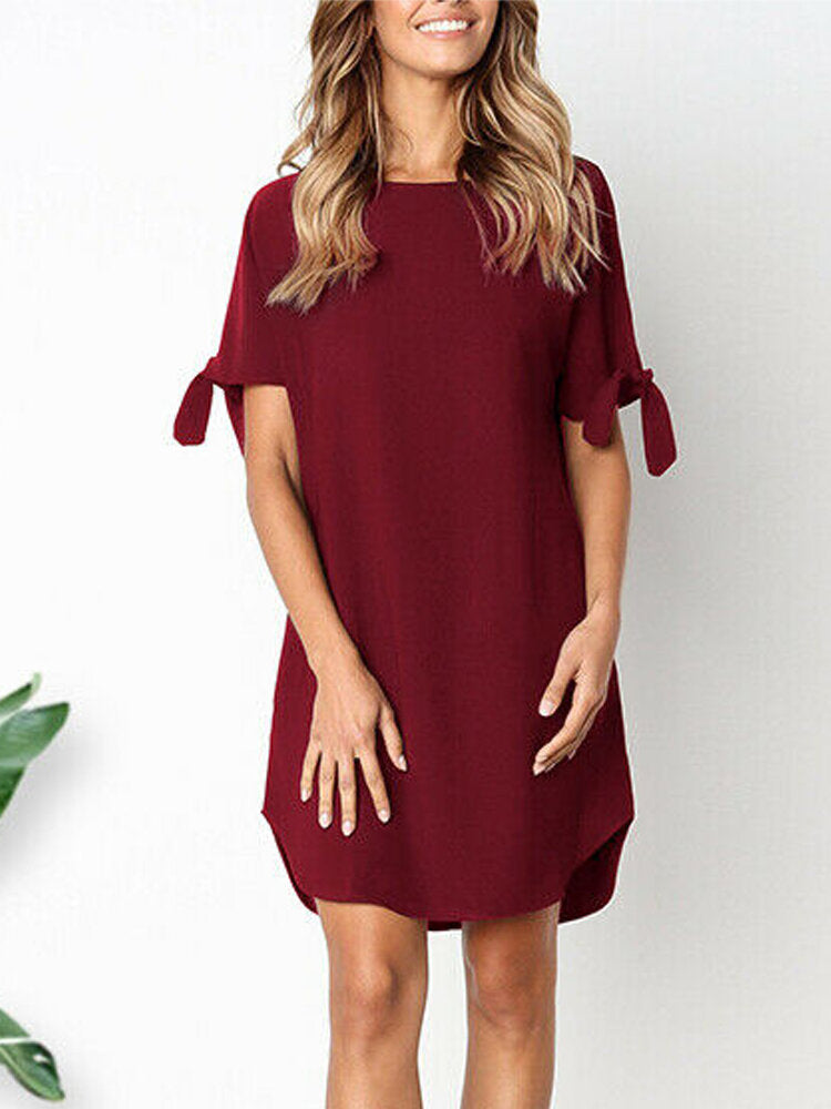 casual irregular loose dress Women Short Sleeve Summer Loose Swing Dress Casual Irregular Print Oversized