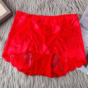 Bagong transparent ladies sexy lace mid-waist briefs