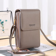 Touch Screen Cell Phone Purse Soft Leather Pambabaeng Shoulder Bag