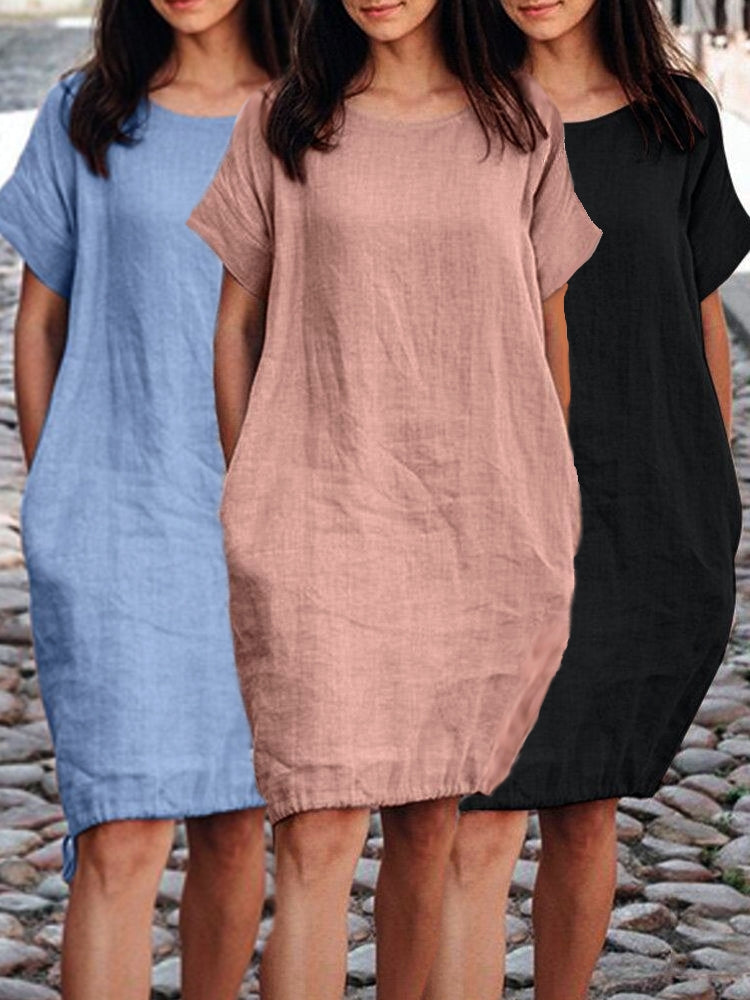 Summer Black Dress Cotton Flowing Cotton Summer Dress – Come4Buy eShop