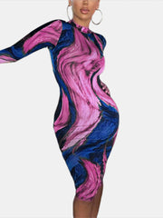 Vadivelu Comedy Dailymotion vi Bodycon Print Women Midi Dress