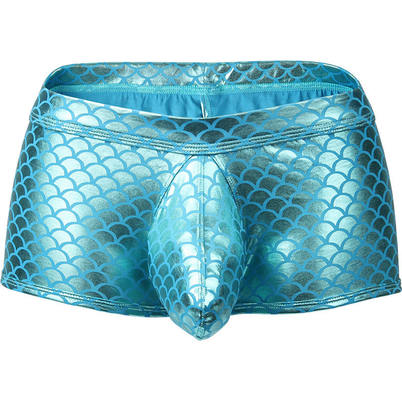 Mens Novelty Fish Scales Print Boxer Briefs Underwear Shop - Temu