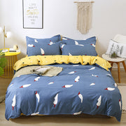 Четырехкомпонентная модная простая двуспальная кровать, односпальное одеяло