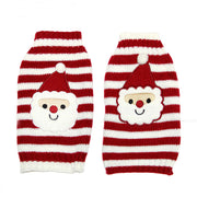 Papai Noel animal de estimação suéter gato cachorro roupas tricô