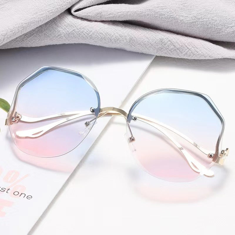 Gradient Sunglasses Ocean Rimless Fashion Sun Glasses Ladies UV400 –  Come4Buy eShop