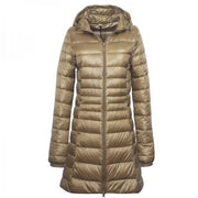 Winter hooded mid-length lightweight down jacket S-7XL