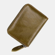 Men Cowhide Organ Wallet RFID Anti-magnetic Multi-card Slot Card Holder Money Clip Card Case