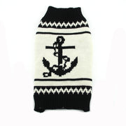 Облека за миленичиња есен и зима нова шема за плетење џемпер со чамец за миленичиња кадифено куче