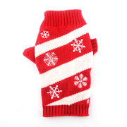 Christmas pet clothes twill snowflake sweater pet clothes puppies large dogs