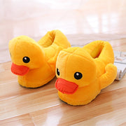 Cute Plush Little Yellow Duck Animal Slippers