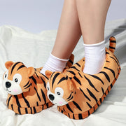 Couple's Home Lindas zapatillas de algodón con animais de tigre