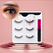 Mink Eyelashes Handmade With Tweezer Makeup Set