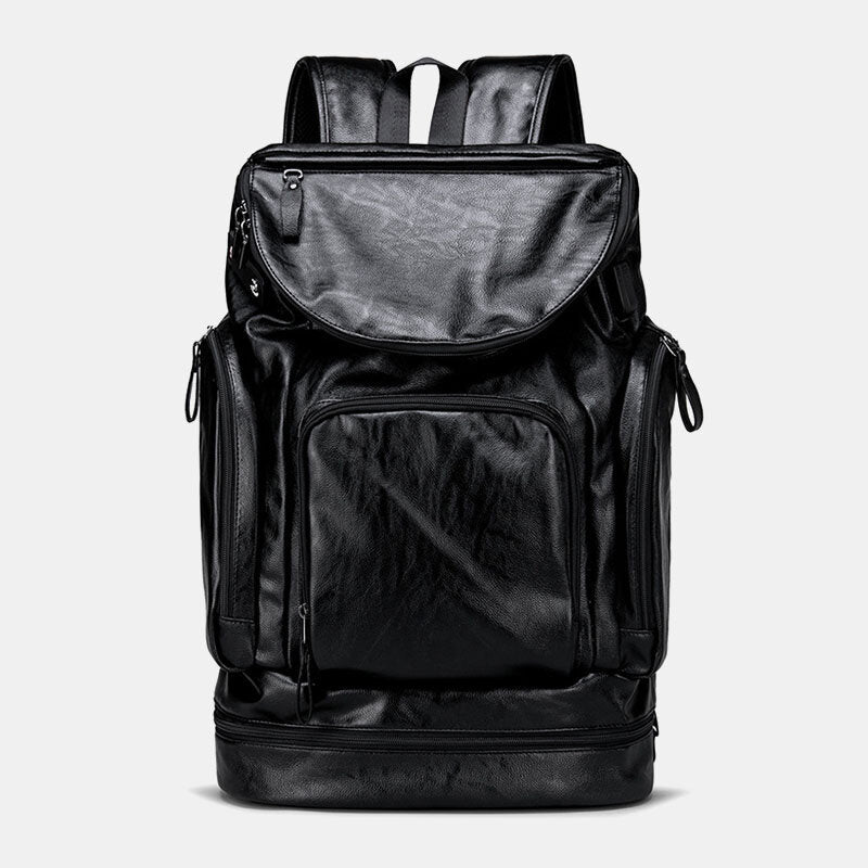 Stylish Black Faux Leather Backpack - Victoria's Secret