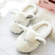 Cute cat plush indoor home warm non-slip slippers breathable wrapping