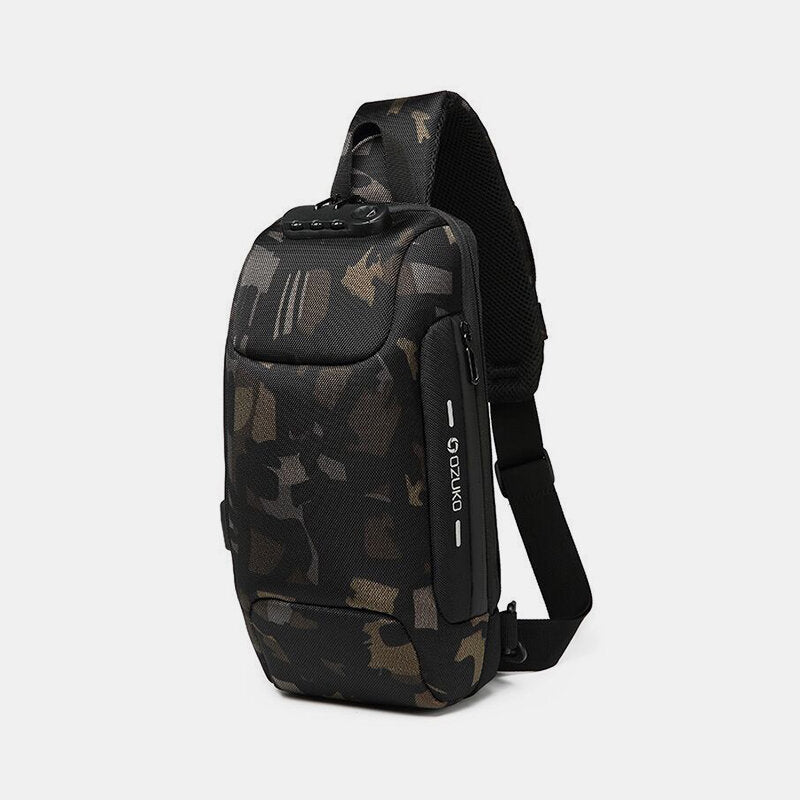 Sling Crossbody Bag Backpack Multi-layer Sling Bag Waterproof